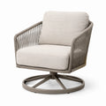 Drehsessel Aluminiumrahmen mit Polyesterbezug Beige