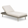 Gartenliege Aluminium Polyestergewebe Beige 200 cm